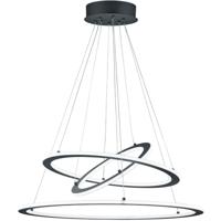 LED Hanglamp - Trion Duban - 75W - Warm Wit 3000K - Dimbaar - Rond - Mat Antraciet - Aluminium - thumbnail