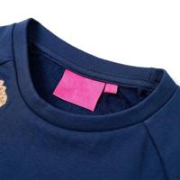 Kindertrui met giraf van pailletten 92 marineblauw - thumbnail