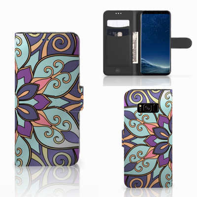 Samsung Galaxy S8 Hoesje Purple Flower Samsung Galaxy S8 Hoesje Purple Flower