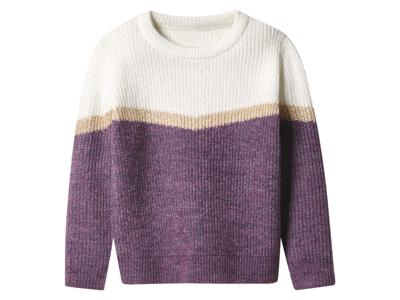 lupilu Gebreide kinder trui (Paars/wit, 110/116)