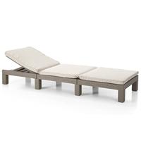 Daytona sunlounger cappucino - thumbnail