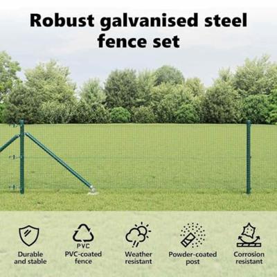 VidaXL Afrasteringspaal groen 10 x 0,4 m (16 x 16 mm gaas) VidaXL Afrasteringspaal groen 10 x 0,4 m (16 x 16 mm gaas)