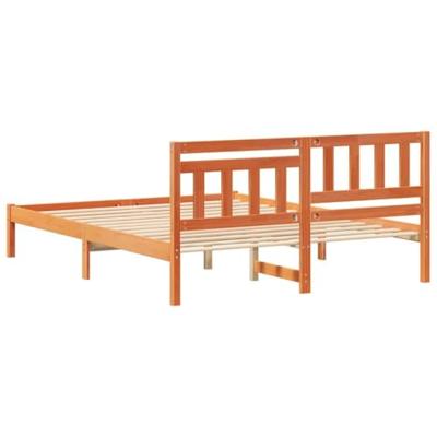Bedframe Wasbruin 150 x 200 cm Massief grenenhout