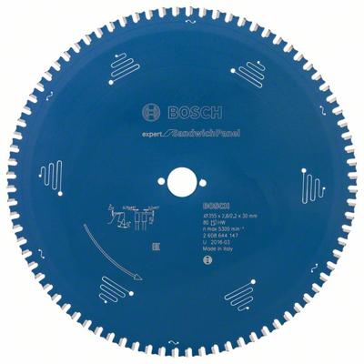Bosch Accessoires Cirkelzaagblad Expert for Sandwich Panel 355X30X2.6/2.2X80 - 2608644147 Bosch Accessoires Cirkelzaagblad Expert for Sandwich Panel 355X30X2.6/2.2X80 - 2608644147