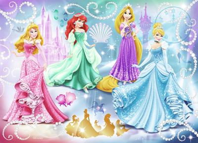 Puzzel Nathan Sparkling Princesses 36 x 26 cm 100 Onderdelen