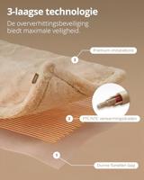 Duux Yentl Overblanket Bubble Rabbit Faux Fur (200x 2000) Elektrische deken Beige - thumbnail