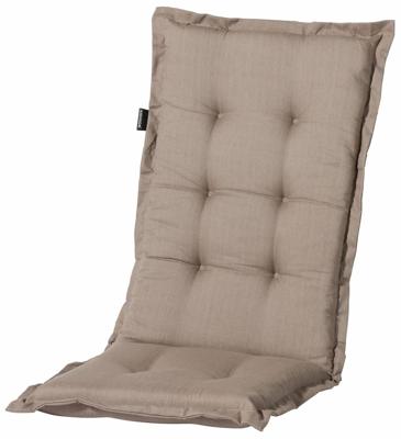 Madison stoelkussen met hoge rug basic 123x50 cm taupe