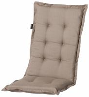 Madison stoelkussen met hoge rug basic 123x50 cm taupe - thumbnail