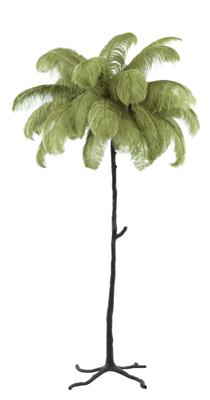 Light & Living Vloerlamp 'Feather' kleur Olijfgroen