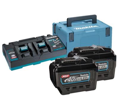 Makita accu startset xgt dc40rb/2xbl4080f