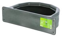 Voerbak kunststof halfrond, 25L. - thumbnail
