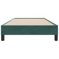 Boxspring zonder matras fluweel donkergroen 90x210 cm - thumbnail