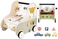 Houten Loopwagen Auto Jack & Jacky - thumbnail