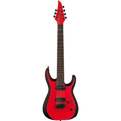 Jackson Pro Plus Series DK Modern MDK7 HT EB Satin Red with Black Bevels 7-snarige elektrische gitaar met gigbag