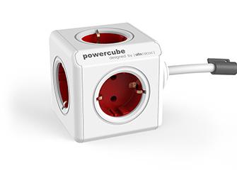 Allocacoc Powercube Extended 3.0m Rood