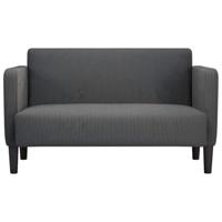 Loveseat bank 109 cm corduroy stof donkergrijs - thumbnail