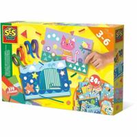 Educatief Spel SES Creative I learn to paste and recognize shapes Multicolour - thumbnail