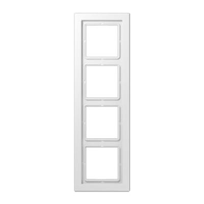 Jung LS Design Afdekraam Alpin Wit 4-voudig Duroplast