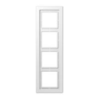 Jung LS Design Afdekraam Alpin Wit 4-voudig Duroplast - thumbnail