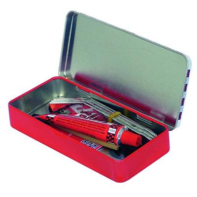 Simson Reparatiedoos normaal 8 x 6 cm aluminium rood 10-delig - thumbnail
