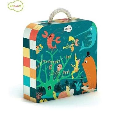 Dam Kroom stevige kartonnen puzzel in koffer - 45 stukjes