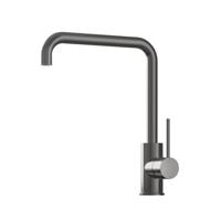 Hotbath Cobber Opbouw keukenmengkraan met draaibare L-uitloop verouderd ijzer CB041AI - thumbnail