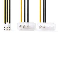 Interne Voedingskabel | 2x Molex Male - PCI Express Female | 0,15 m | Diverse - thumbnail