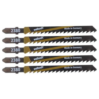 Wolfcraft Decoupeerzaagbladen | T-schacht | HCS | 100mm | 5 stuks - 2650000