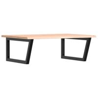 Badkamer wandschap staal en massief eikenhout - thumbnail