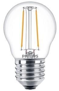 Philips LED filament kogel 2-25W E27 827 P45 helder LED3745 Philips LED filament kogel 2-25W E27 827 P45 helder LED3745