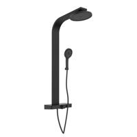 Opbouw Regendoucheset Schutte Samoa Rain Zwart Schutte - thumbnail