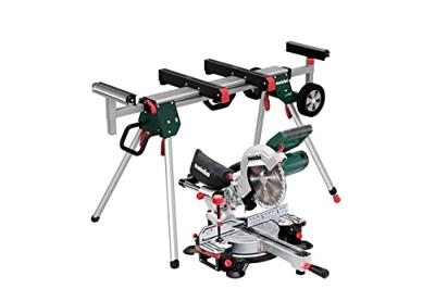 Metabo Afkortzaag KGS 216 M met trekfunctie | nieuw model + KSU 251 onderstel