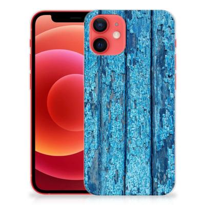 iPhone 12 Mini | Bumper Hoesje | Wood Blue