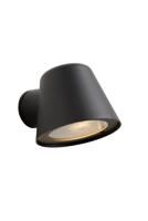 Lucide DINGO-LED - Wandlamp Binnen/Buiten - LED Dimb. - GU10 - 1x5W 3000K - IP44 - Antraciet - thumbnail