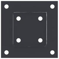 Paondervoeten vierkant 4st 91x91mm gepoedercoat staal antraciet - thumbnail