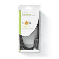 Nedis Mini DisplayPort-Kabel | Mini-DisplayPort Male naar HDMI | 48 Gbps | 2 m | 1 stuks - CCGB37604BK20 CCGB37604BK20 - thumbnail