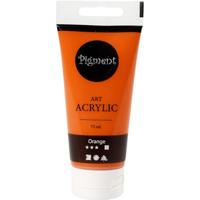 Creativ Company Pigment art acrylverf oranje, 75ml - thumbnail