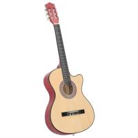 VidaXL Gitaar cutaway met 6 snaren western akoestisch 38" lindenhout - thumbnail