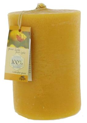 Stompkaars bijenwas structuur 1 Stompkaars bijenwas structuur 1