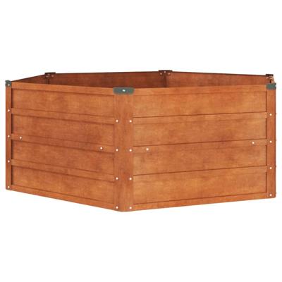 VidaXL Plantenbak verhoogd 129x129x45 cm cortenstaal roestig VidaXL Plantenbak verhoogd 129x129x45 cm cortenstaal roestig