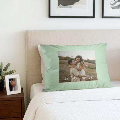 Kussensloop bedrukken - Mint groen - 50 x 60 cm Kussensloop bedrukken - Mint groen - 50 x 60 cm