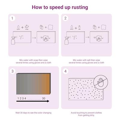 VidaXL Plantenring 5 pcs bruin 120 x 120 x 20 cm cortenstaal