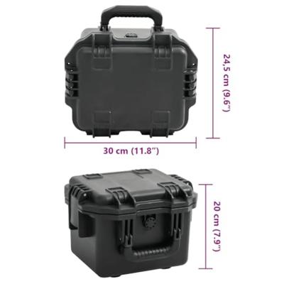 Flightcase draagbaar 49x38x23 cm PP zwart - thumbnail