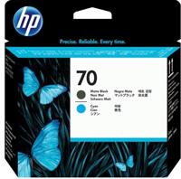 HP 70 matzwarte/cyaan DesignJet printkop - thumbnail