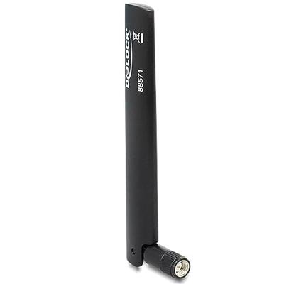 Delock 88571 LTE-antenne SMA -0,8 - 3,0 dBi omnidirectioneel met flexibele verbinding Zwart