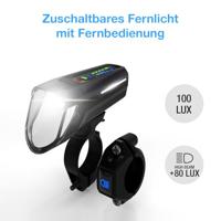 FISCHER FAHRRAD Koplamp LED werkt op batterijen Zwart - thumbnail