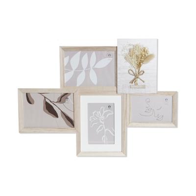 Fotolijsten DKD Home Decor 53 x 2,4 x 39,5 cm Kristal Natuurlijk Shabby Chic