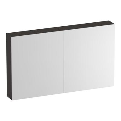 Brauer Impress Deluxe Spiegelkast - 120 cm - met interne en externe Verlichting - 2 Dubbelzijdige Spiegeldeuren - Timber Anthracite