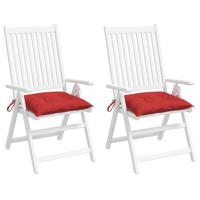 VidaXL Palletkussens 2 st 50x50x7 cm oxford stof rood - thumbnail