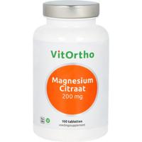 Vitortho Magnesium Citraat Tabletten 200mg - thumbnail